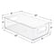 Sorbus Medium Clear Fridge & Pantry Storage Bins
